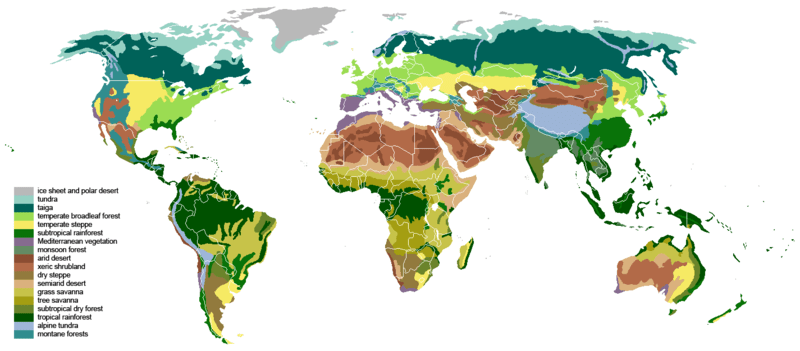 terrestrial biomes Wikimedia commons