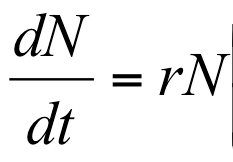 exponential growth equation CS